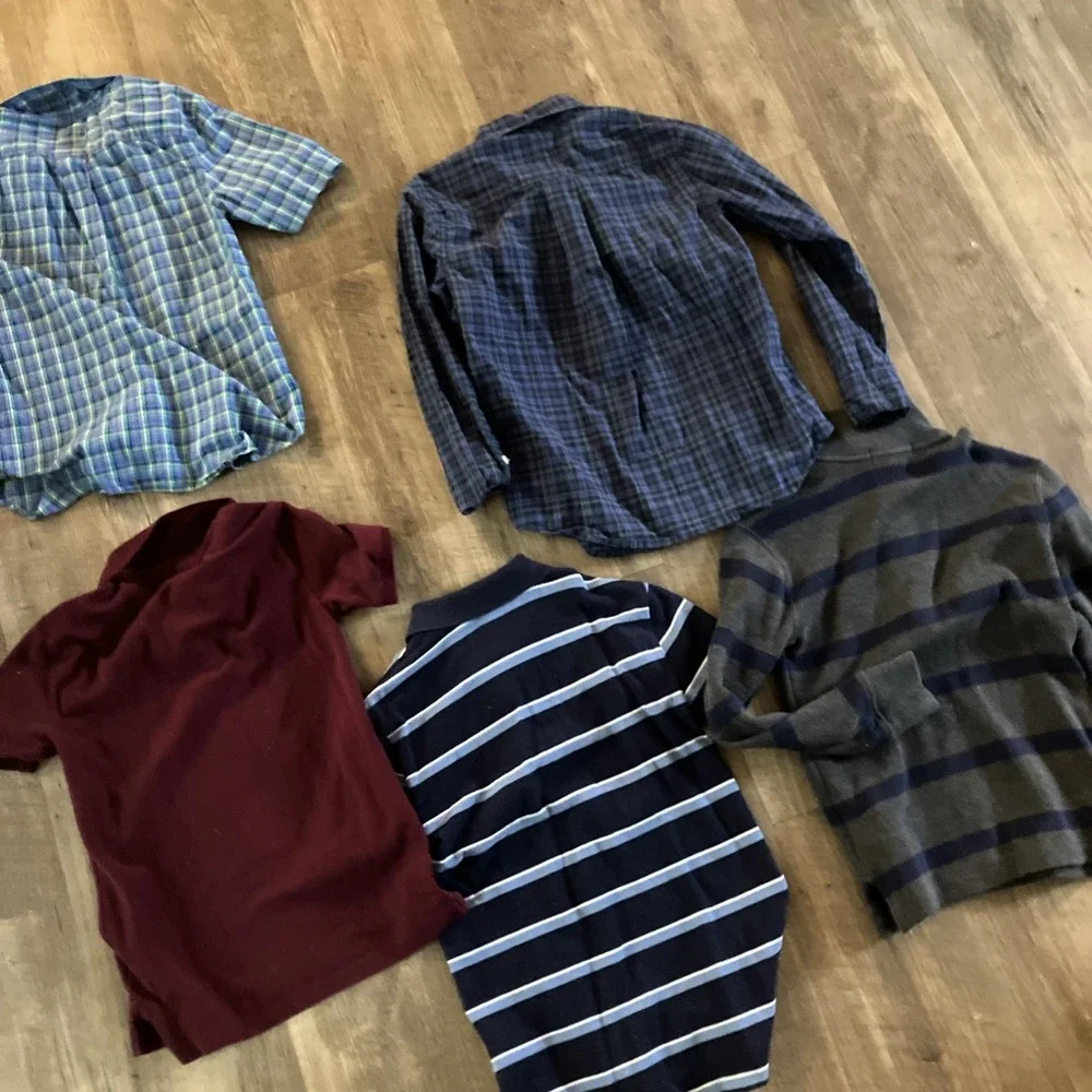Boys Ralph Lauren Size 8 lot of 4 Shirts W/ 1 Quarter Zip And Polos Short Long